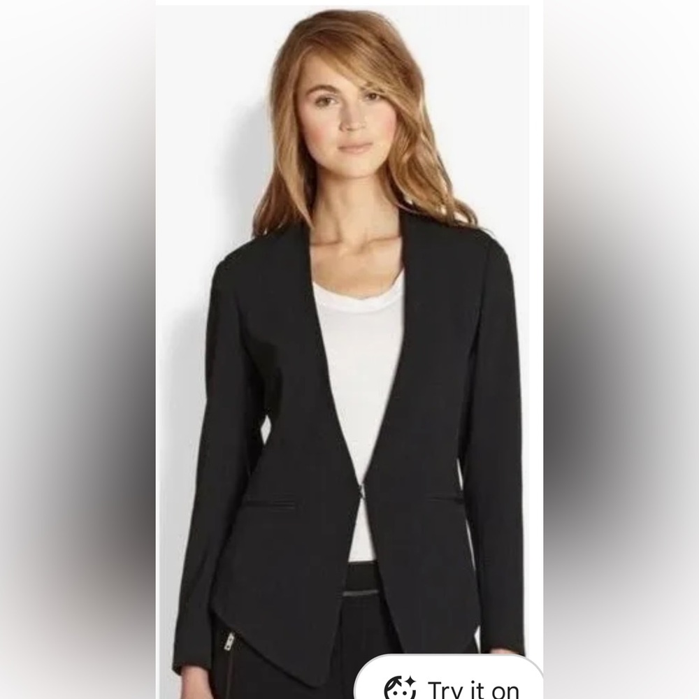 Rag & Bone Teresa‎ Cut Out Peek A Boo Black Blazer size 4 business professional